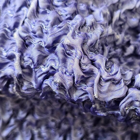 NWT Samsoe Samsoe Womens L Bianca Iris Bloom Crinkle Long Sleeve Mini Dress - Picture 15 of 15